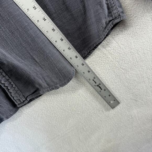 Marine Layer Shirt Men's XL Gray India Ink Stretch Selvage Long Sleeve Pocket - Picture 4 of 10